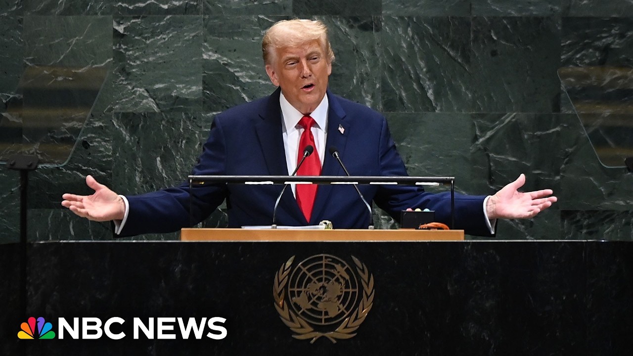 LIVE: Trump delivers remarks at United Nations General Assembly | NBC News