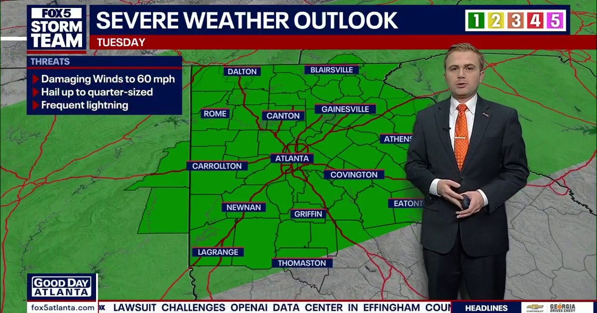 Tuesday morning weather forecast – FOX 5 Atlanta