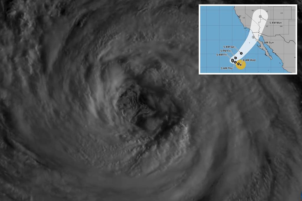 Hurricane takes massive turn toward California as major city prepares – New York Post