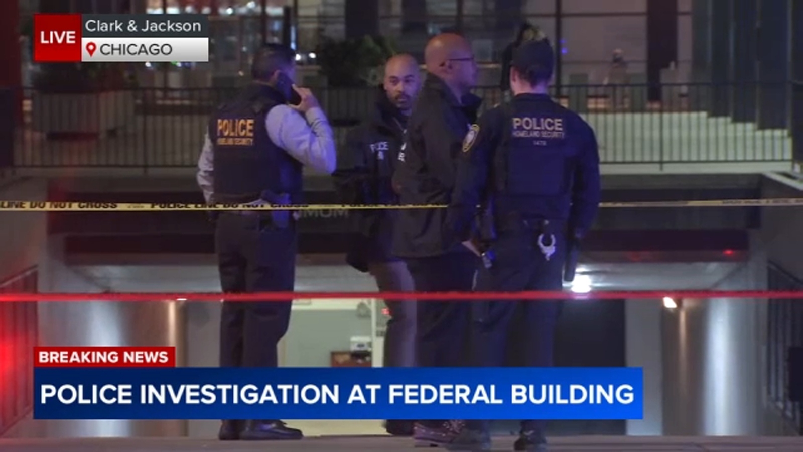 Video shows man taken into custody after shots fired outside Chicago Federal Building in Loop, DHS says – ABC7 Chicago