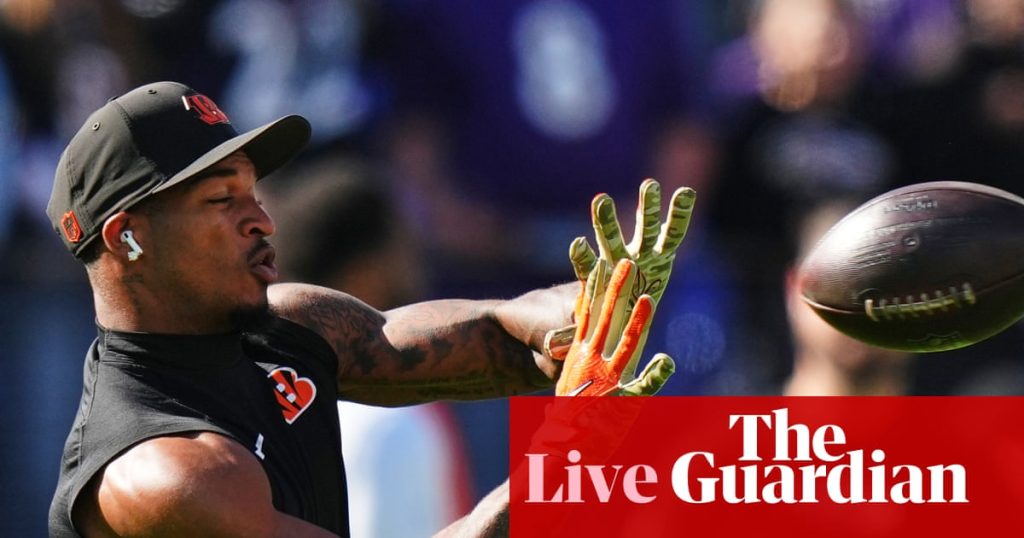 NFL week seven: 49ers v Falcons, Colts v Vikings, Bengals v Ravens and more – updates