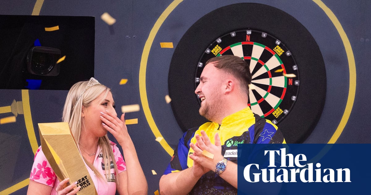 Fallon Sherrock pulls off shock defeat of world darts No 1 Luke Littler in live TV battle