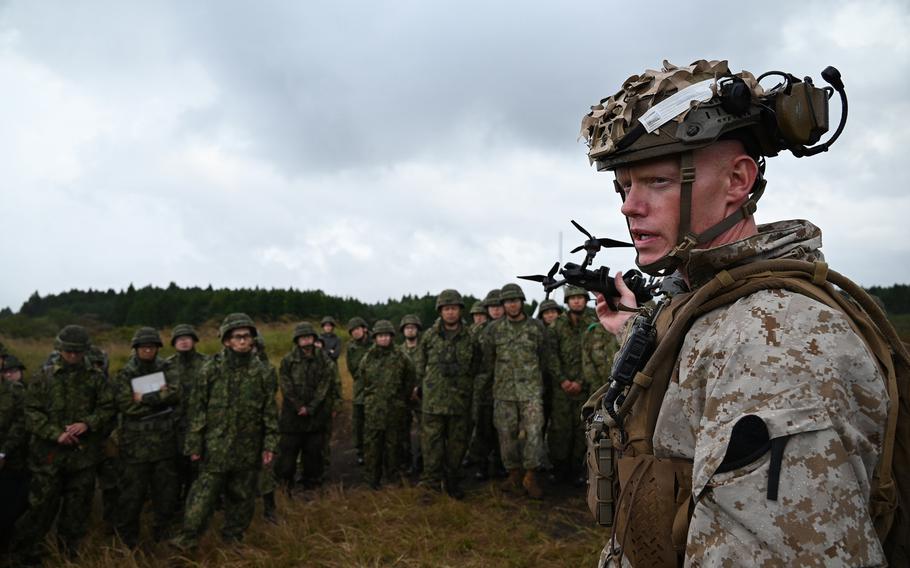 Marines test explosive attack drones for first time at Japan’s Camp Fuji