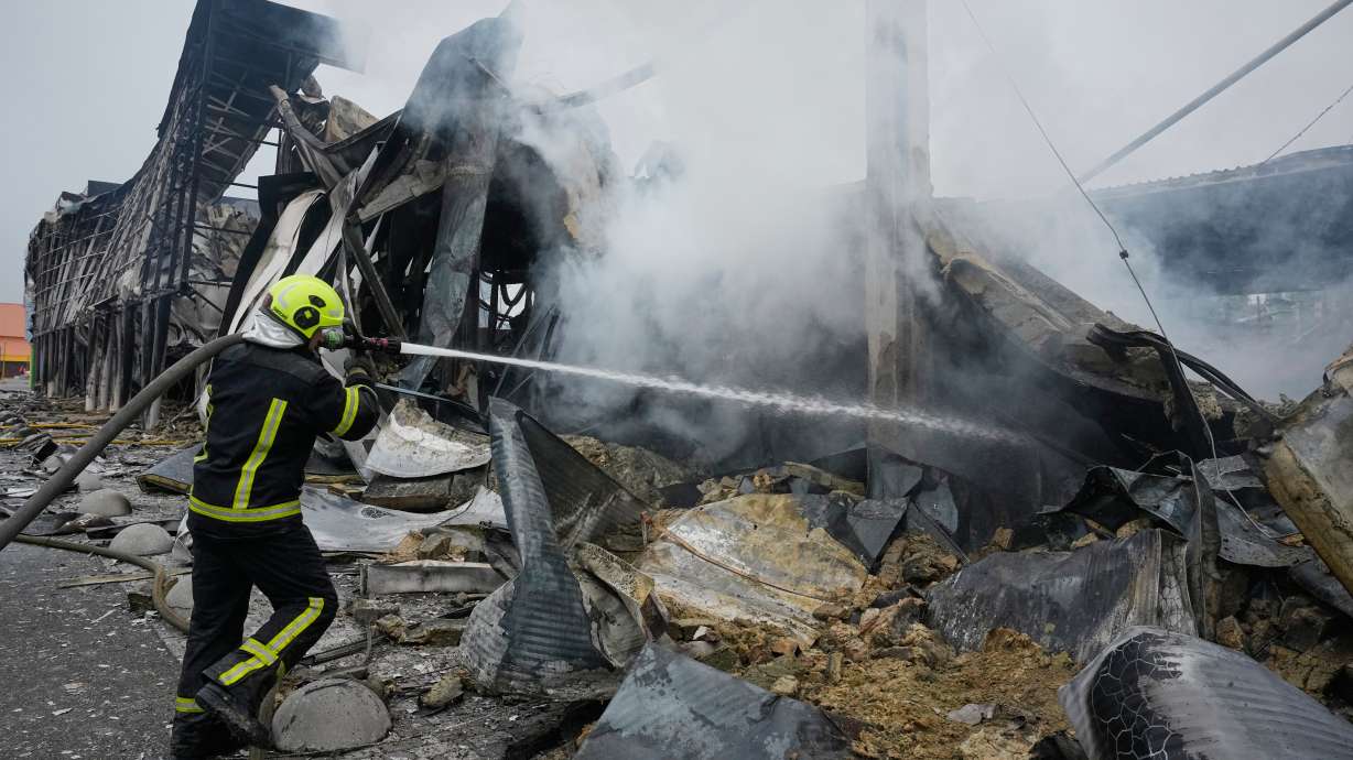 Russian missiles pound Kyiv as Moscow says over 800 Ukrainian drones downed – KSL