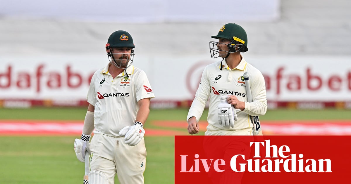 South Africa v Australia: first men’s cricket Test, day four – live