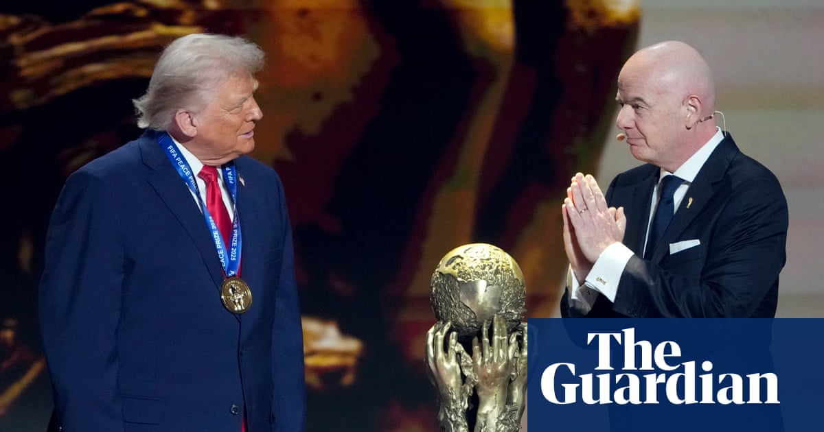 Infantino told by top Fifa figures to scrap or depoliticise peace prize after Trump furore