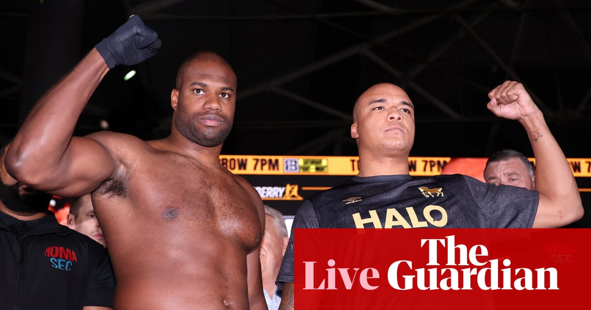 Daniel Dubois v Fabio Wardley II: WBO heavyweight title fight – live