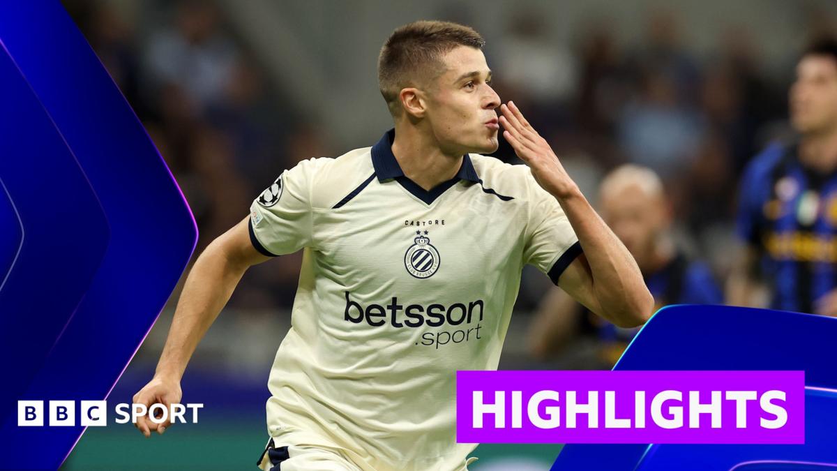 Tresoldi hat-trick fires Club Brugge to victory over Inter in seven-goal thriller