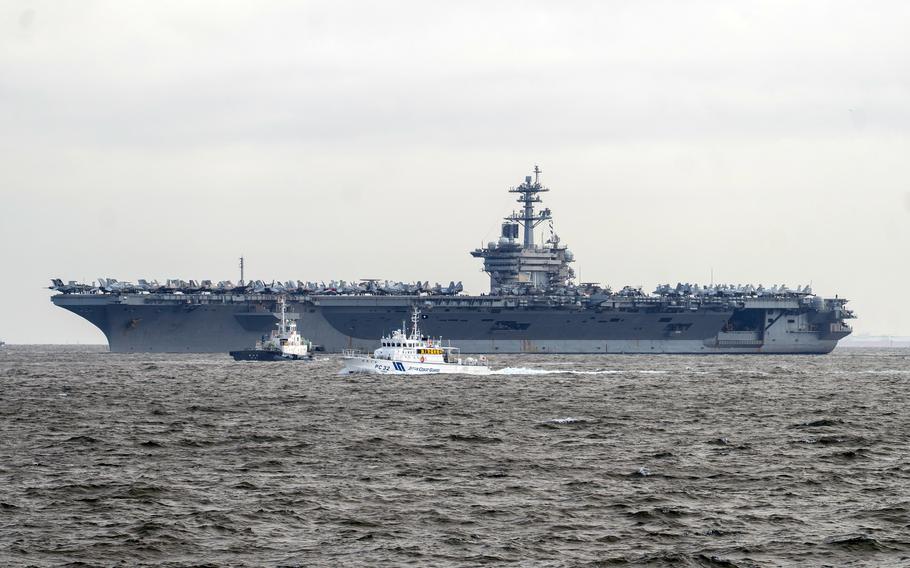 USS Theodore Roosevelt makes rare Yokosuka visit ahead of major US-Japan exercise