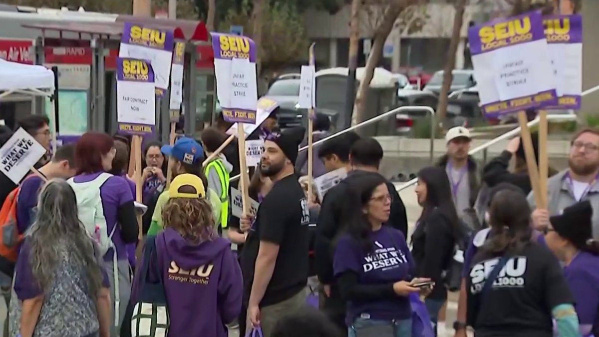 Thousands of California state workers walk off job in one-day strike – NBC Bay Area