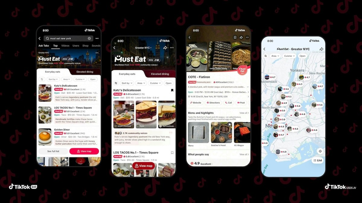 TikTok expands into restaurant guides with ‘Must Eat’ feature
