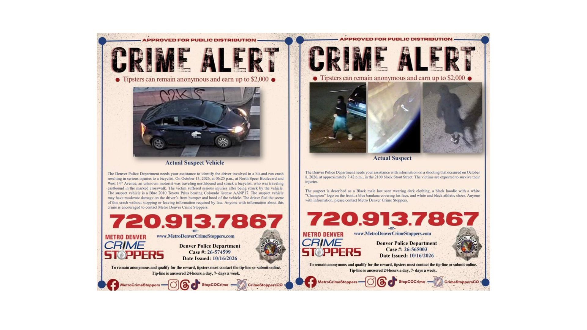 Denver police seek information about hit-and-run, shooting – Denver Gazette