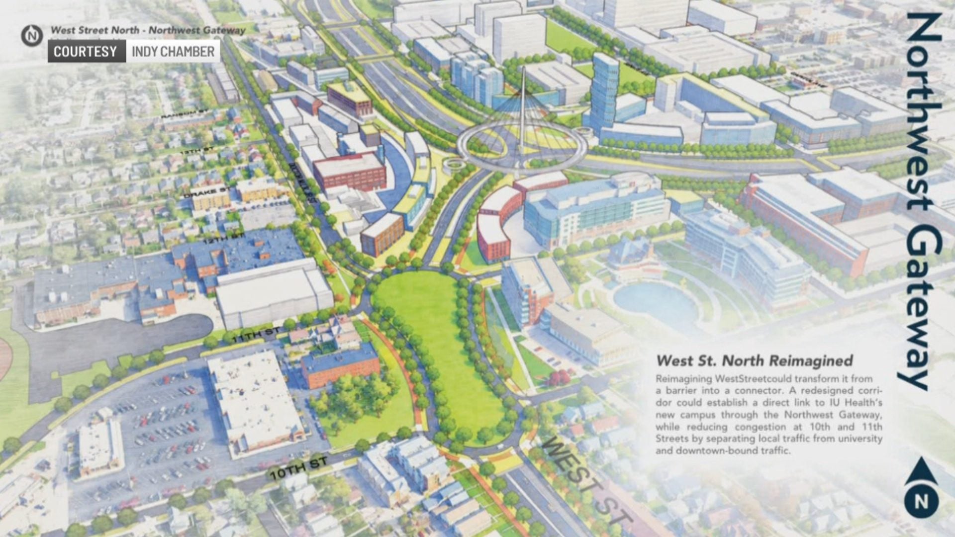 Indy Chamber proposes $1 billion West Street transformation – WRTV