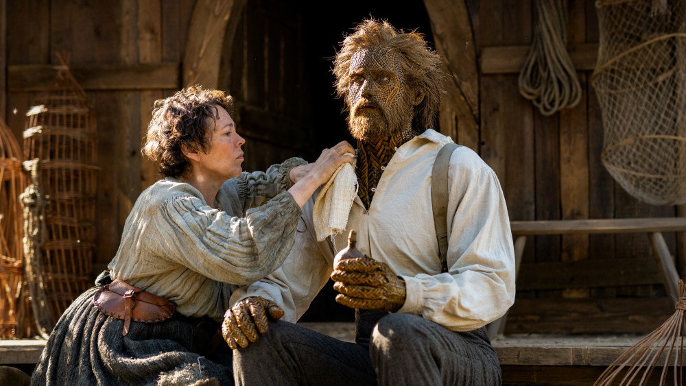Why Olivia Colman Didn’t Get Splinters From Getting Intimate With Alexander Skarsgård’s ‘Wicker’ Costume