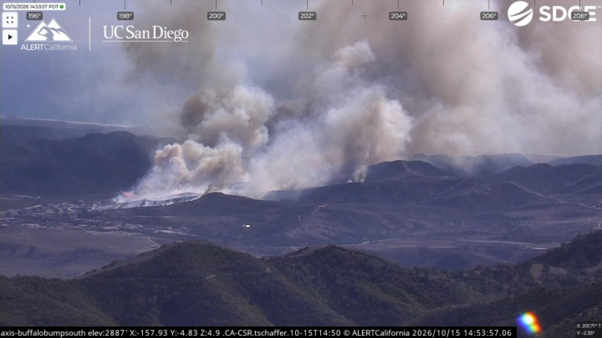 Camp Pendleton brush fire grows to 1,000+ acres, I-5 reopened after closure – NBC 7 San Diego