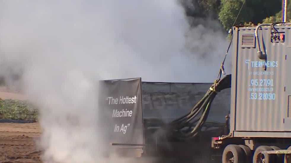 UC Santa Cruz tests hot steam as alternative to farm fumigants – KCRA