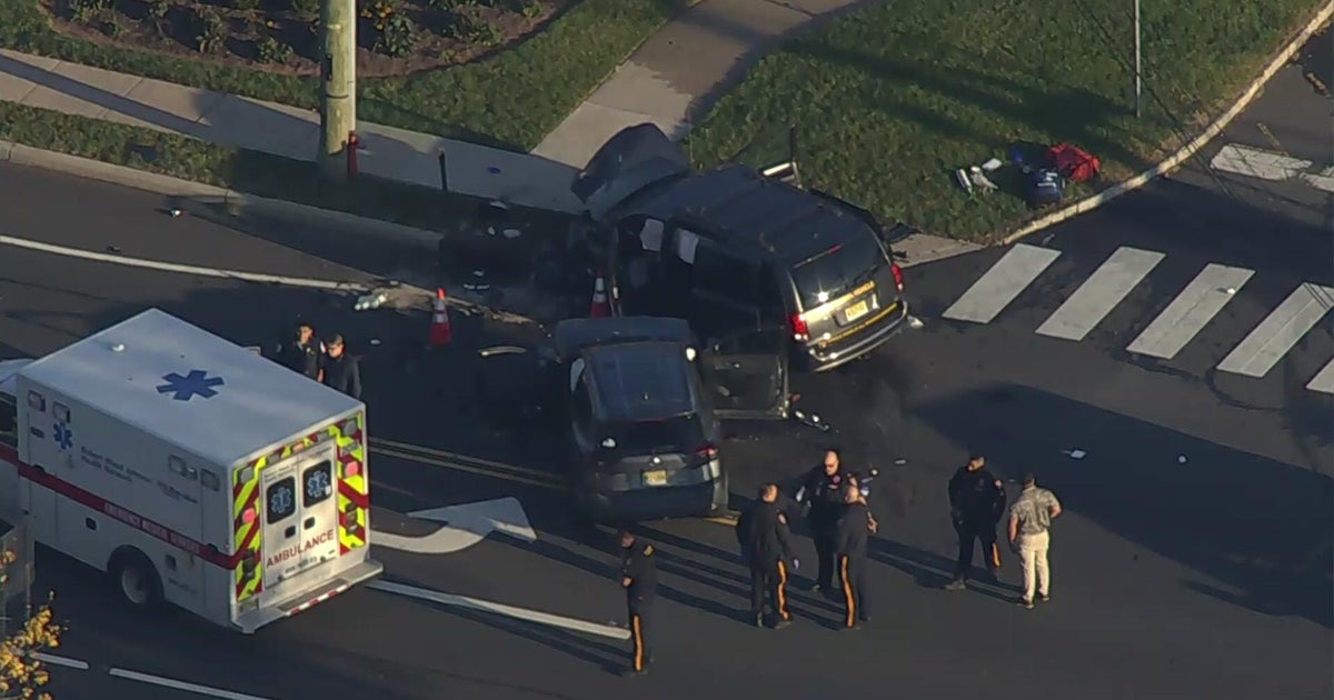 School van involved in crash in Hillsborough, New Jersey – CBS News