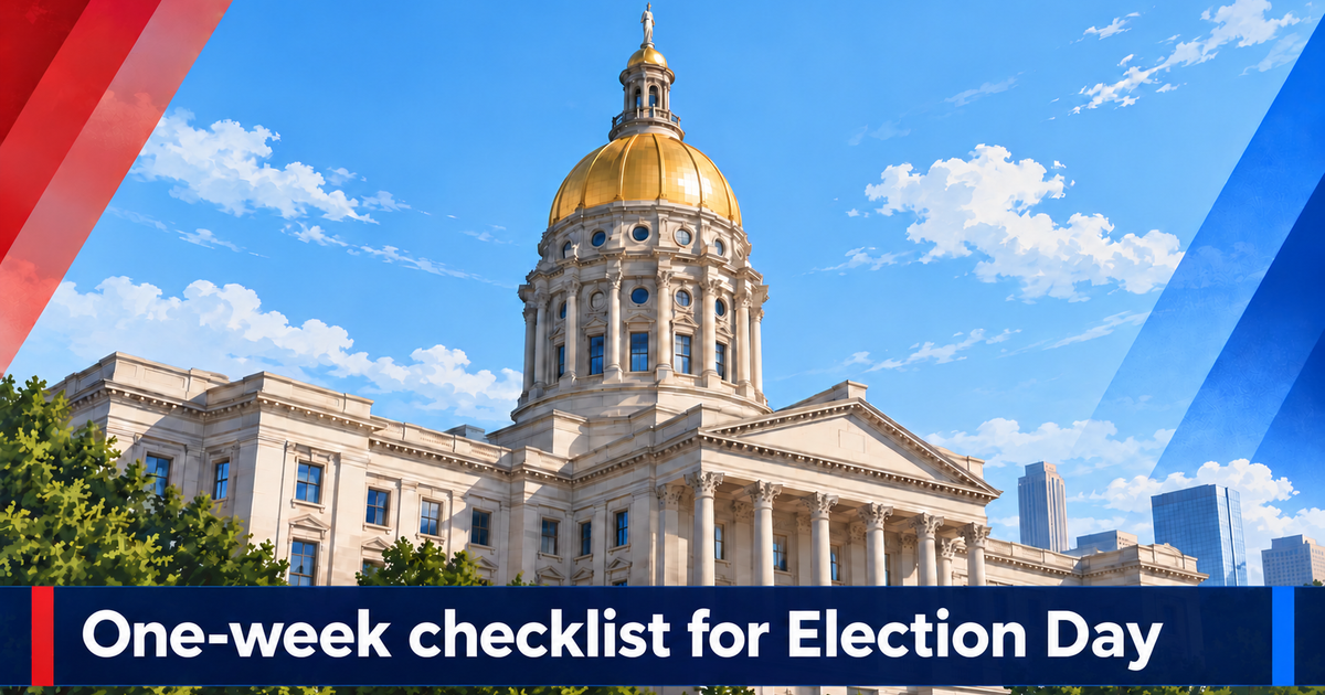 Georgia voters’ one-week checklist for Election Day – FOX 5 Atlanta