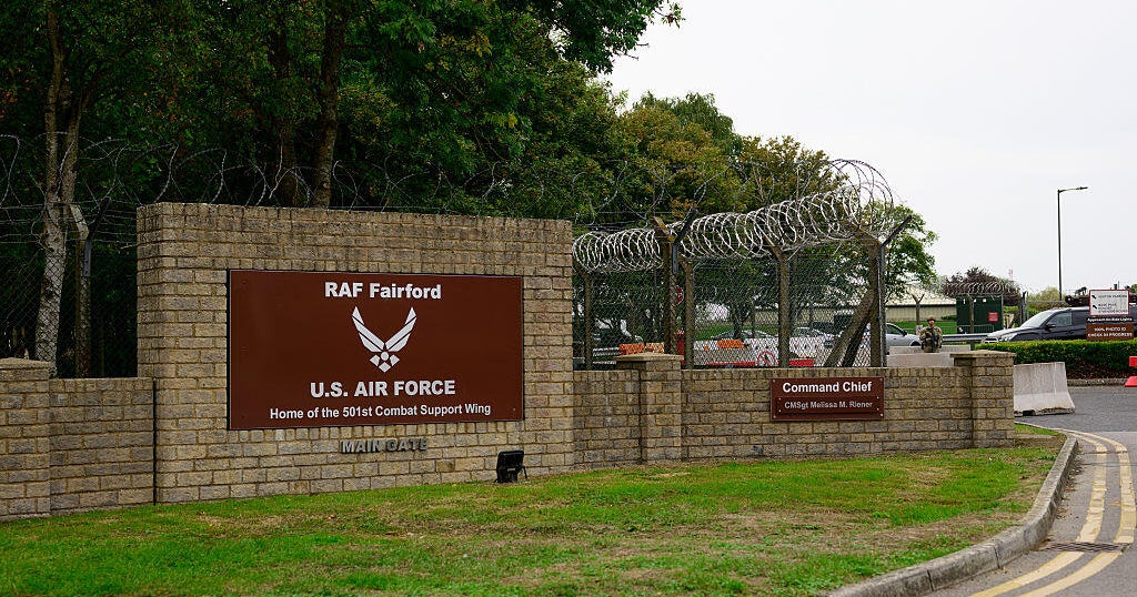 Dual U.K.-Iranian national arrested over security incident at U.S.-run air base in England – CBS News