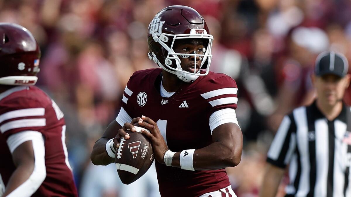 Mississippi State QB Kamario Taylor's status for LSU game uncertain amid foot injury