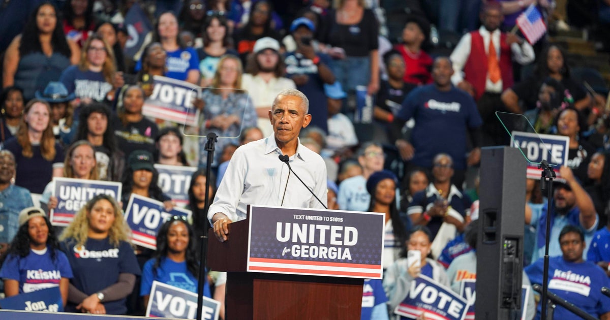 At Obama's Georgia rally, voters voice frustration over rising costs and Iran war – CBS News