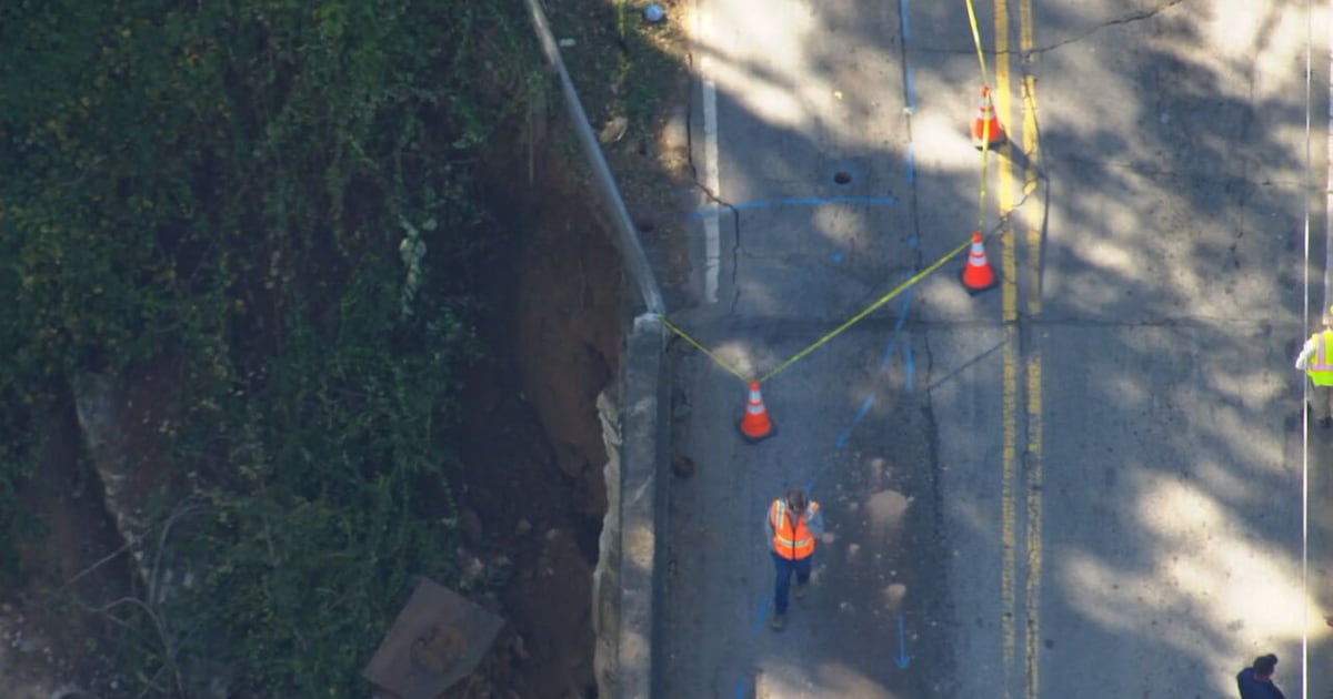 ‘Heavy vehicle’ hit Moores Mill Road bridge, causing partial collapse, city agency says – WSB-TV