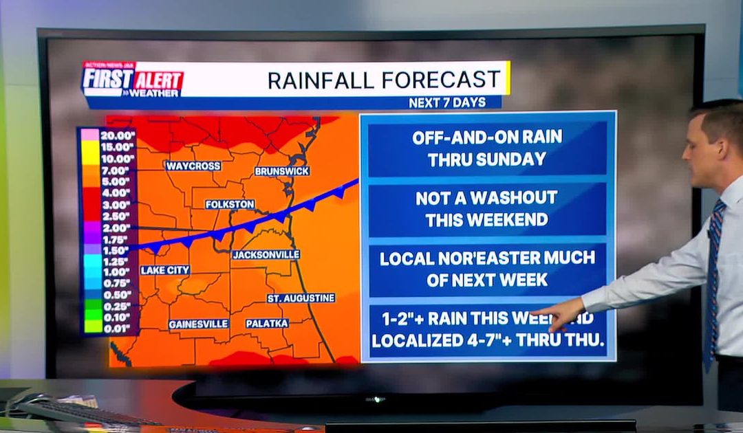 First Alert Weather: Turning wetter for the weekend, Local nor’easter next week – Action News Jax
