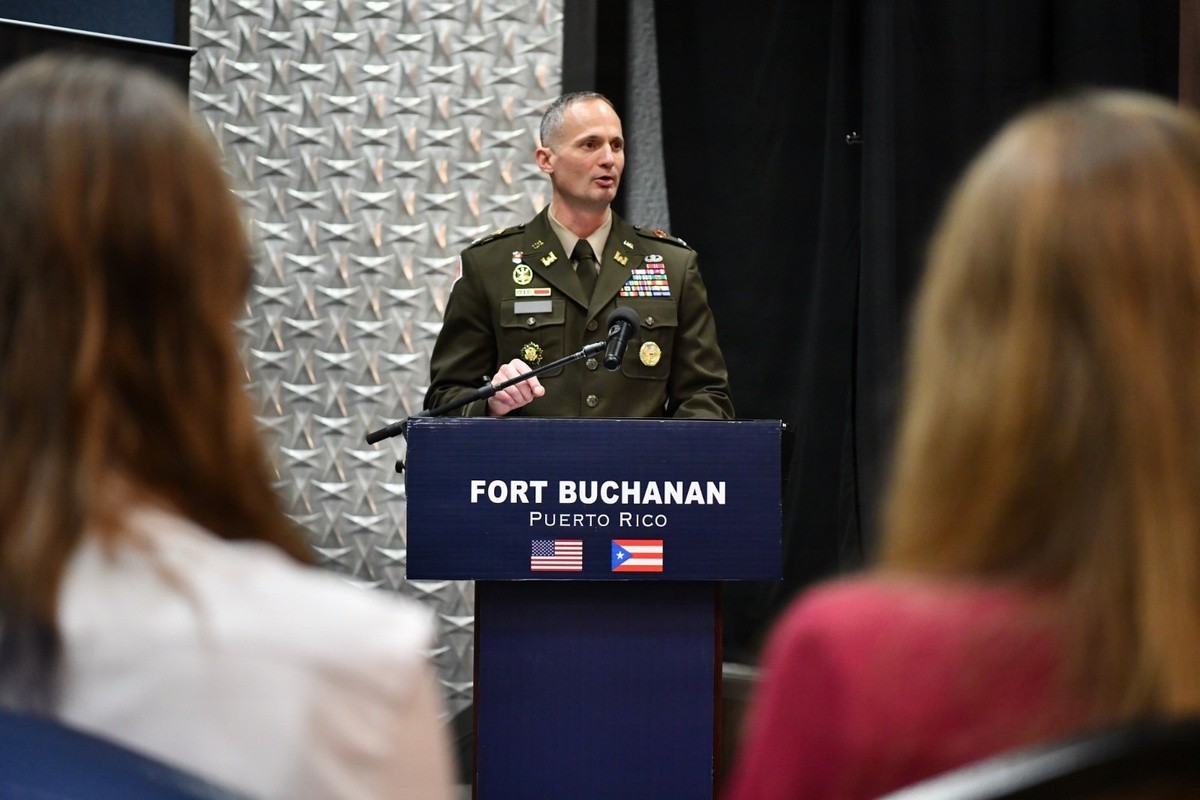 Col. Brewer assumes command of Fort Buchanan, emphasizes readiness and community partnership