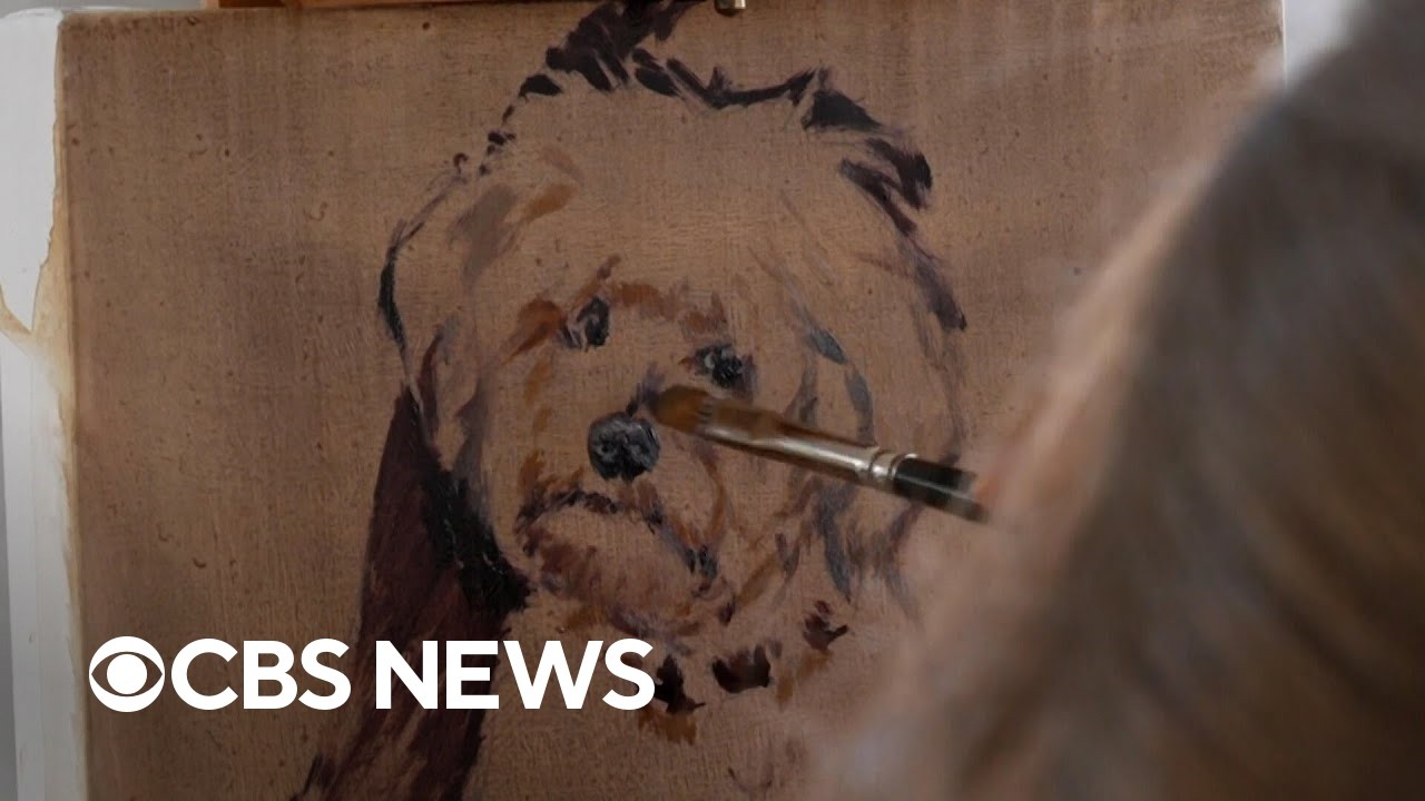 How an artist built a career creating pet oil paintings