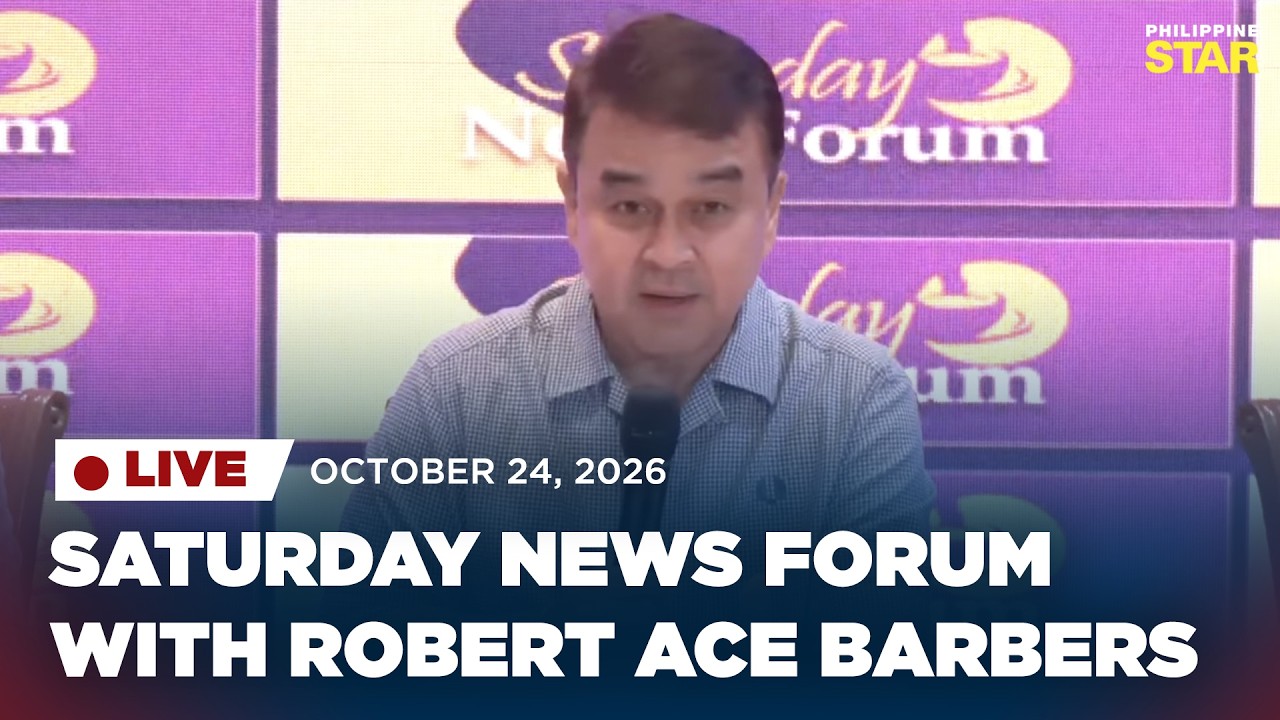 Prosecution spokesperson and impeachment adviser Robert Ace Barbers joins the Saturday News Forum on October 24, 2026. LIVESTREAM: https://www.youtube.com/watch?v=apOtuwSyWRE – Facebook