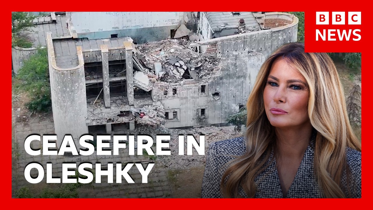 Russia and Ukraine praise surprise statement from US First Lady Melania Trump | BBC News