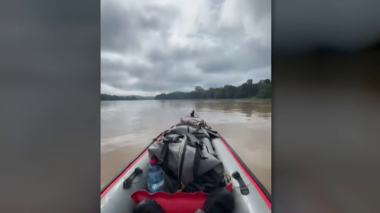 Millions tune in on TikTok ahead of man’s extreme kayak journey