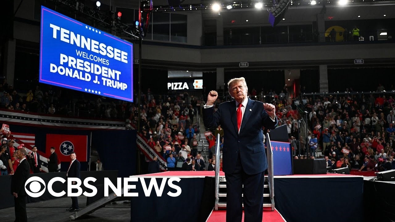 Trump campaigns in Tennessee as Americans face high cost of living at grocery stores, gas pumps