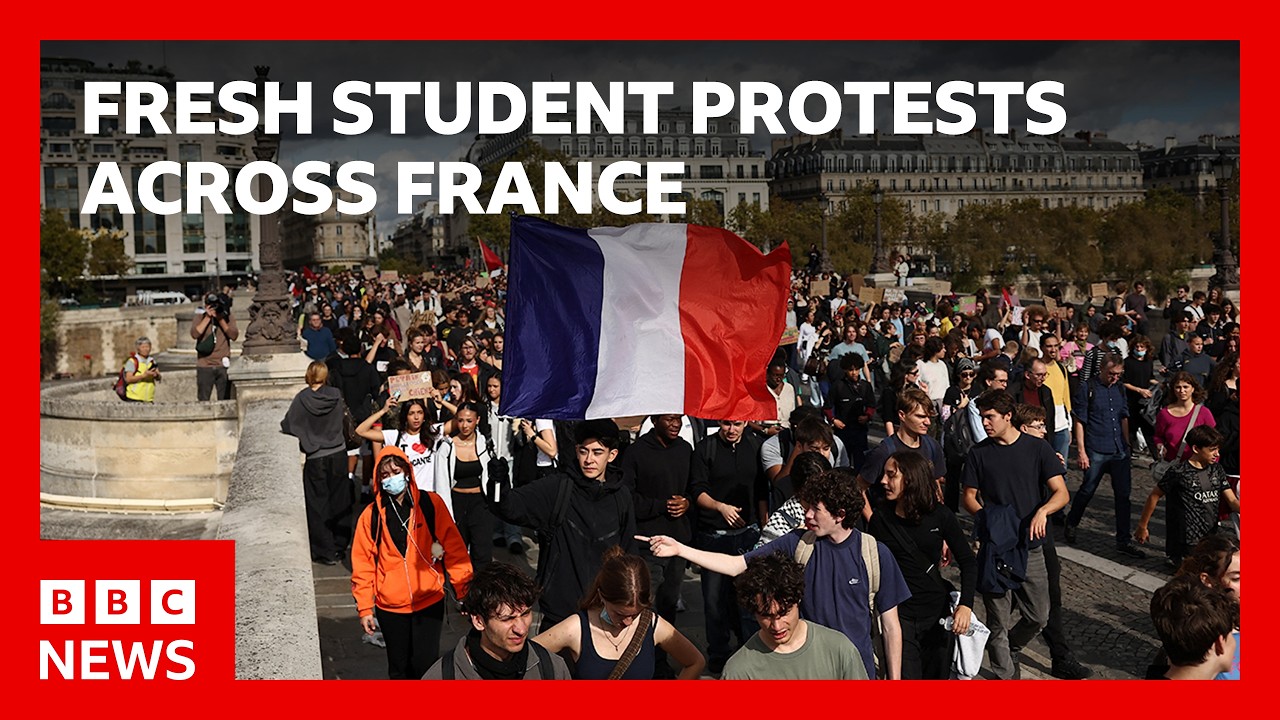 LIVE: France student protests continue | BBC News