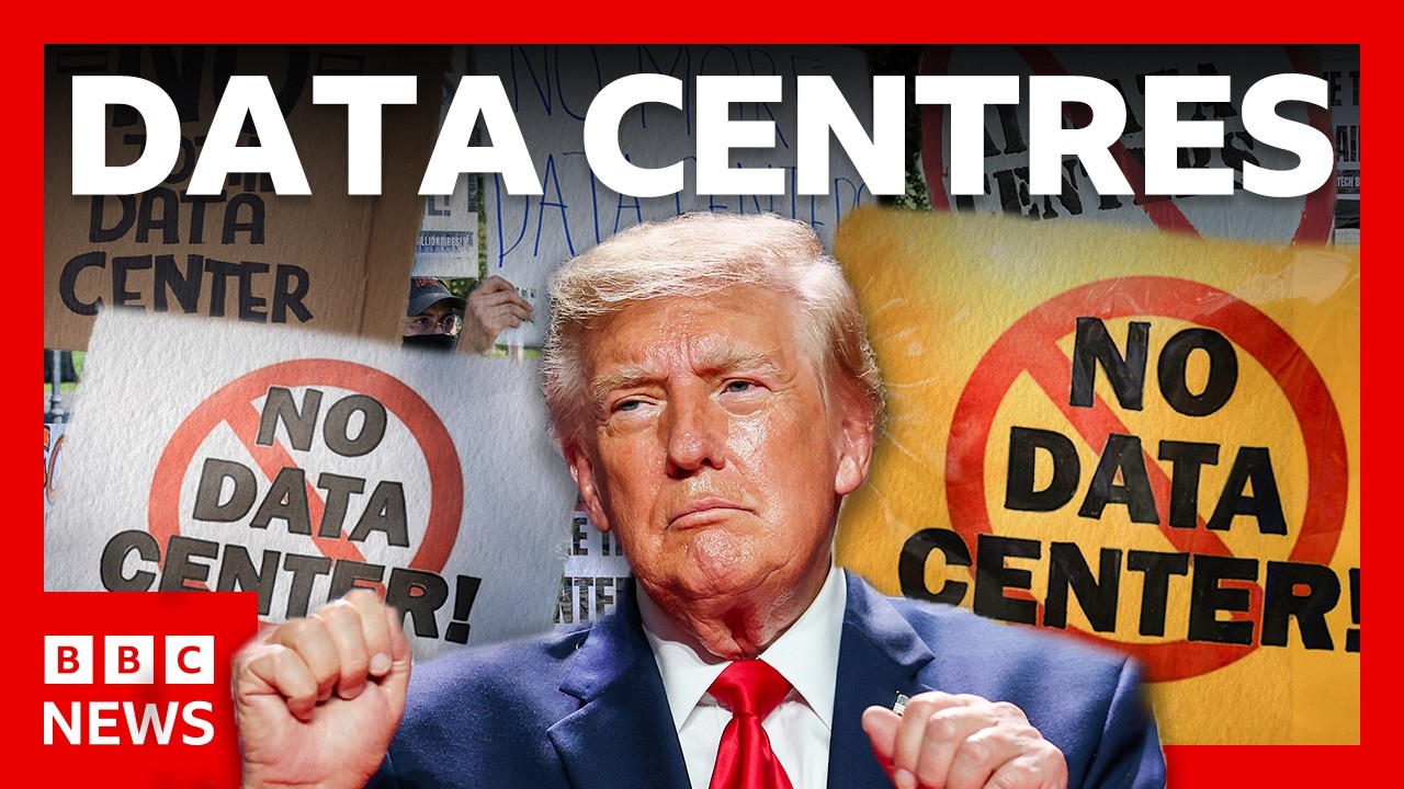 Trump says you ‘can’t fight’ data centres – but many are | BBC News