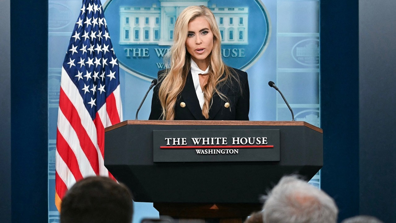 Katie Zacharia holds first briefing as White House press secretary | full video