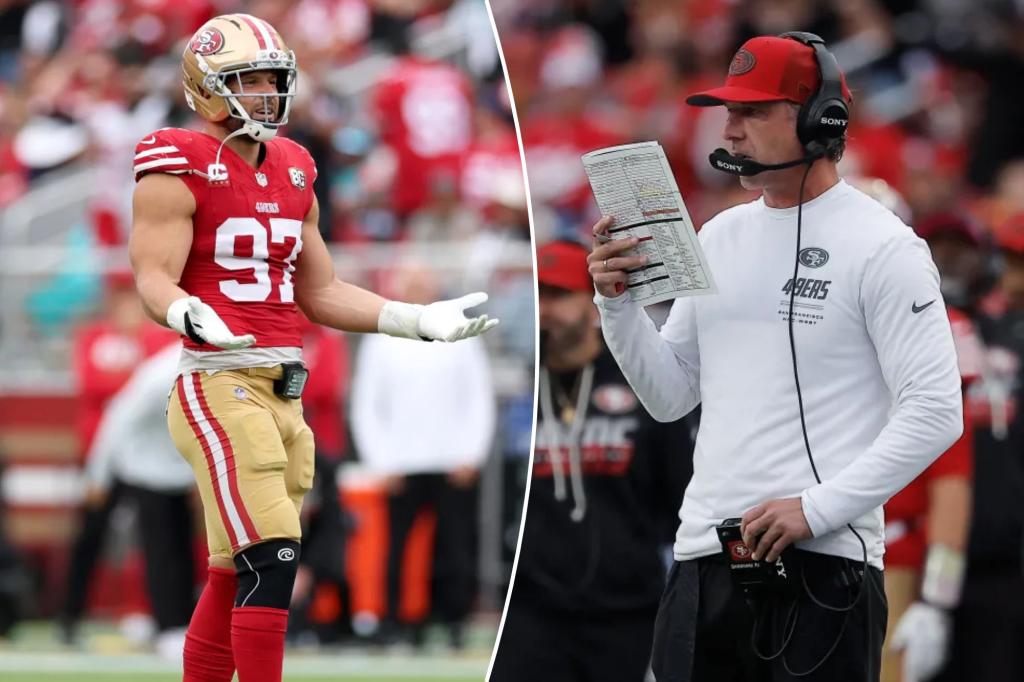 49ers defense gets good injury news as door is left open for Nick Bosa to return against Falcons – New York Post