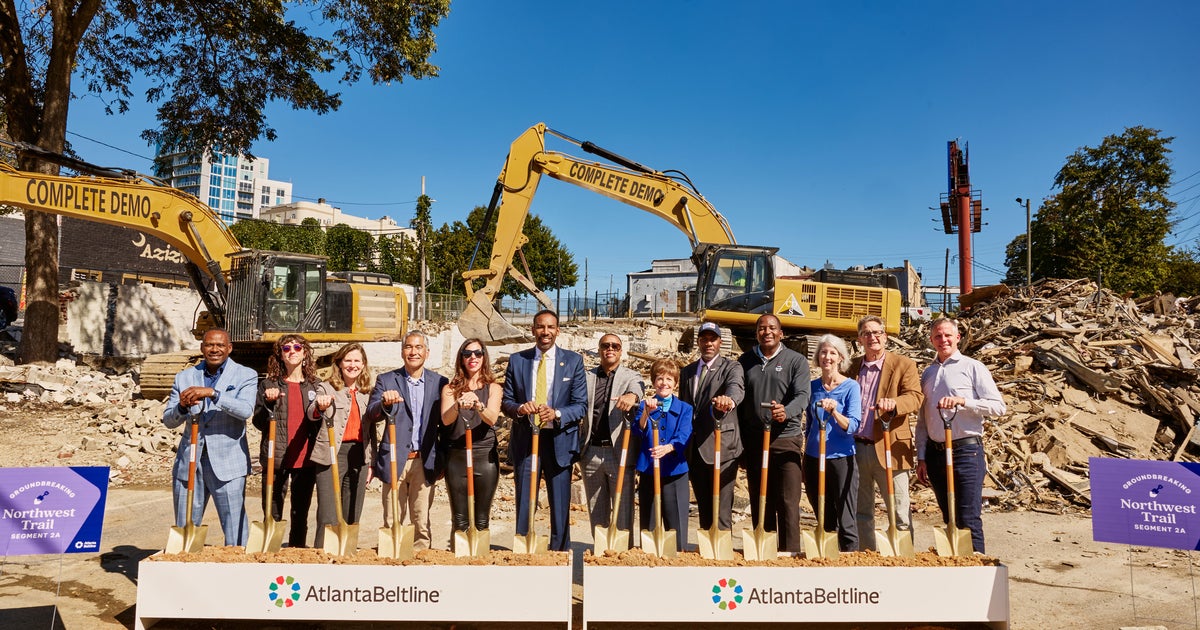Atlanta Beltline breaks ground on new segment of Northwest Trail as crews work to finish by 2030 – CBS News