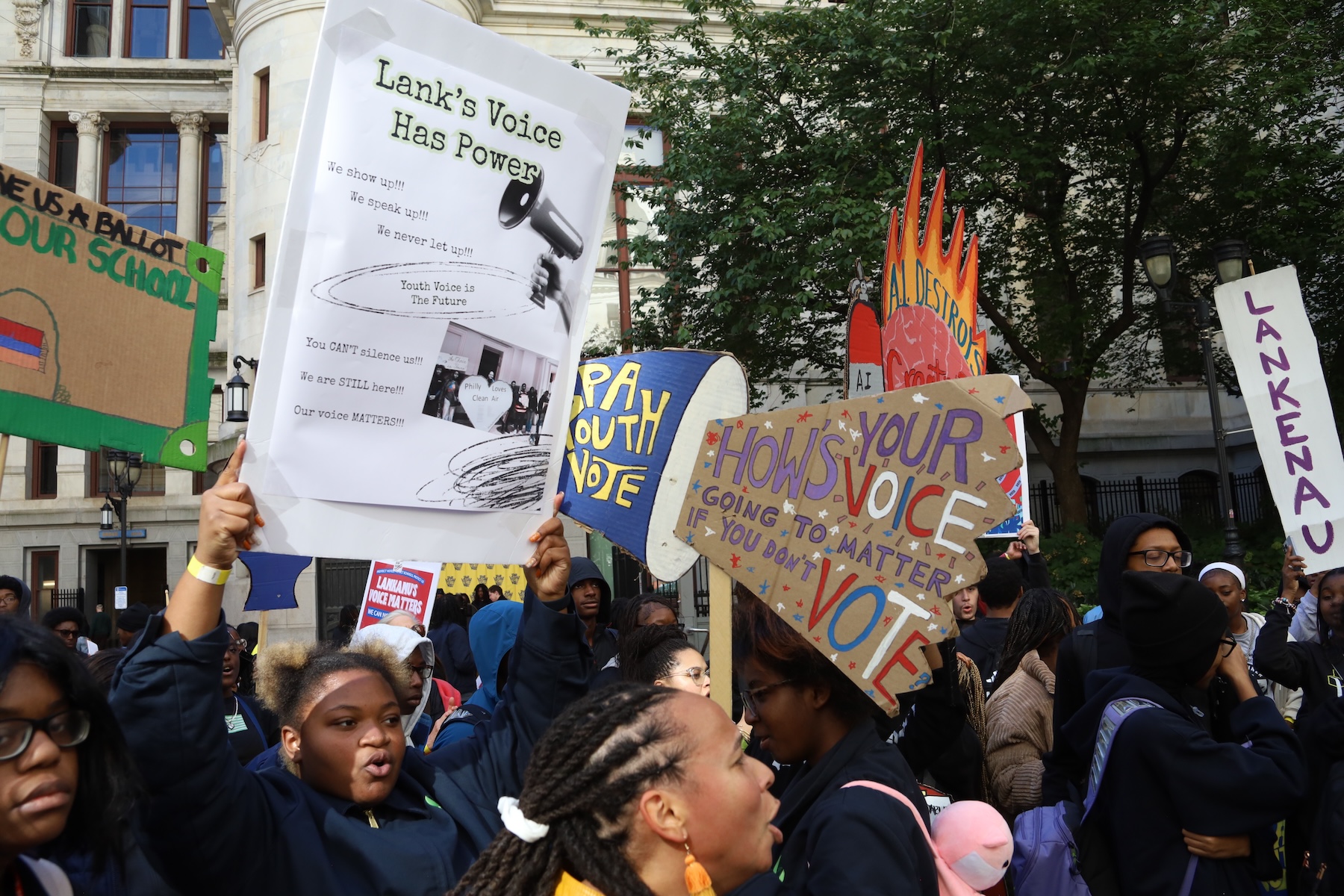 Philly youth determined to make their voices heard at ‘Give Us a Ballot’ march – WHYY