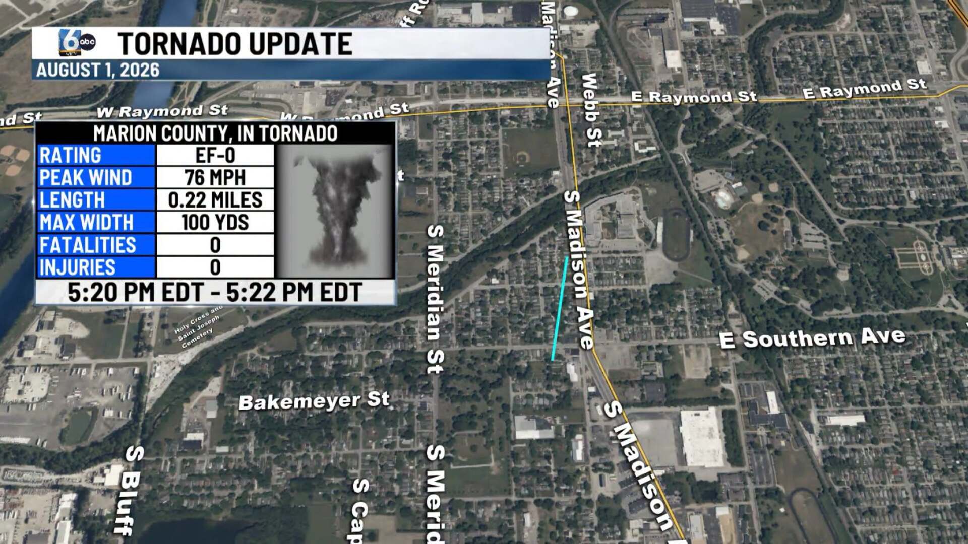 Tornado hits Indianapolis; Indiana records 81st in record year – WRTV