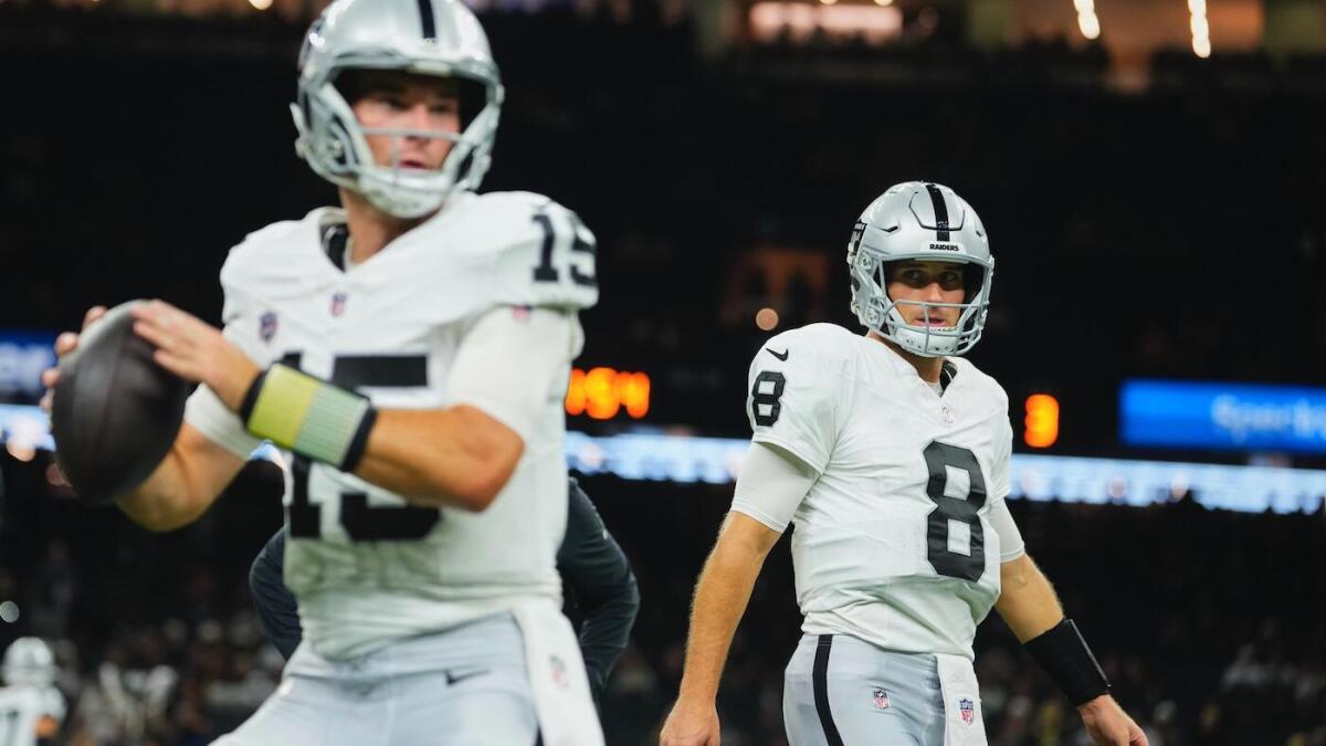 Raiders considering 'everything' amid losing streak, including potential Fernando Mendoza turn