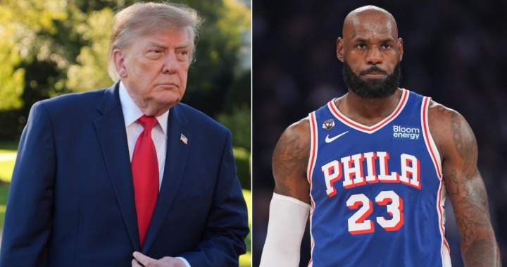 Trump says LeBron James showed ‘disrespect’ during U.S. national anthem – Global News
