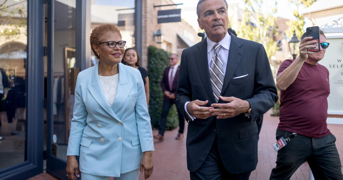 Former Bass opponent Rick Caruso now says he will vote for her reelection as mayor – Los Angeles Times