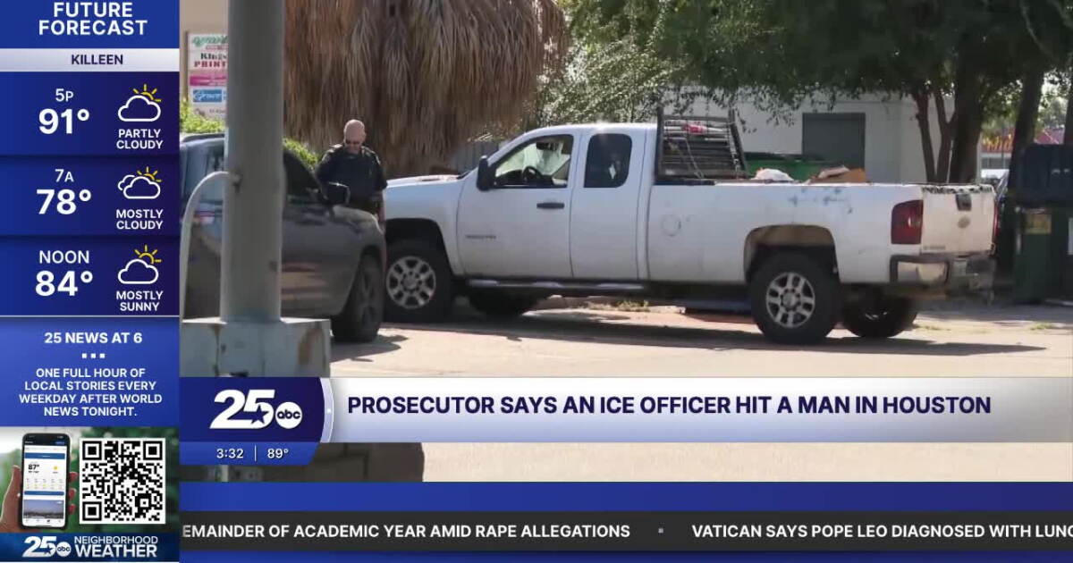 ICE officer intentionally hit a man in Houston, Texas prosecutor says – KXXV